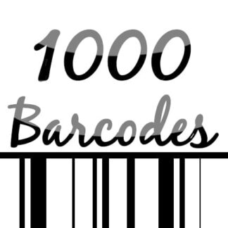 1,000 UPC/EAN Barcodes