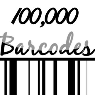 100,000 UPC/EAN Barcodes